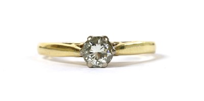 Lot 122 - An 18ct gold single stone diamond ring