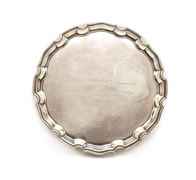 Lot 1 - A silver salver, by C J Vander Ltd