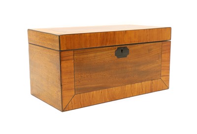 Lot 163 - A Regency mahogany tea caddy