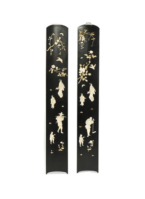Lot 262A - A pair of Shibyama panels