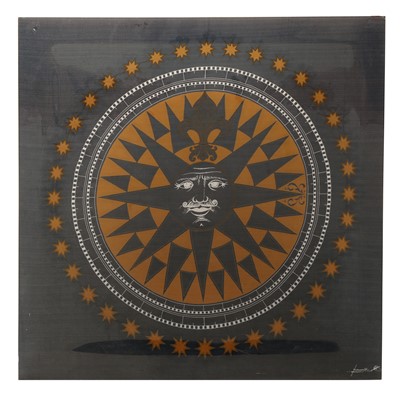 Lot 584 - A Lucite panel