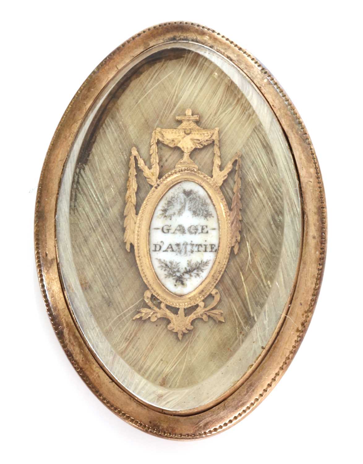 Lot 30 - A Georgian gold memorial brooch/pendant
