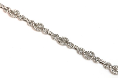 Lot 360 - A white gold diamond bracelet