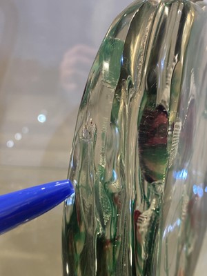 Lot 457 - A Murano Cenedese glass 'Aquarium' lamp