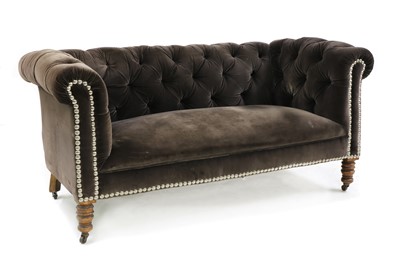 Lot 322 - A Chesterfield two-seater settee