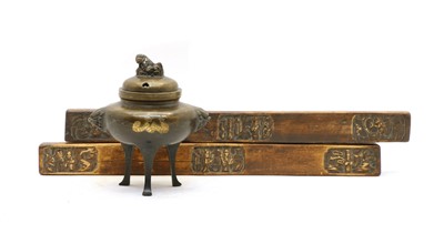 Lot 111 - A Japanese bronze koro