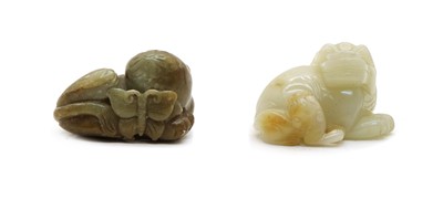 Lot 79 - Two Chinese jade carvings