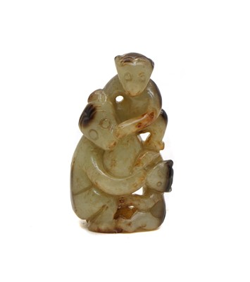 Lot 115 - A Chinese jade carving