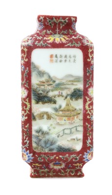 Lot 66 - A Chinese famille rose vase