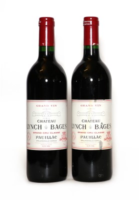 Lot 182 - Chateau Lynch Bages, 5eme Cru Classe, Pauillac, 1989, (2)