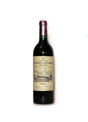 Lot 185 - Chateau La Mission Haut Brion,  Pessac Leognan Grand Cru Classe, 1982, (1)