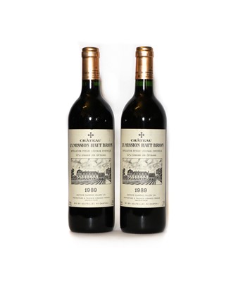 Lot 196 - Chateau La Mission Haut Brion,  Pessac Leognan Grand Cru Classe, 1989, (2)