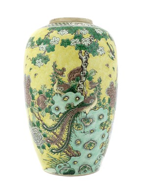 Lot 372 - A Chinese wucai vase