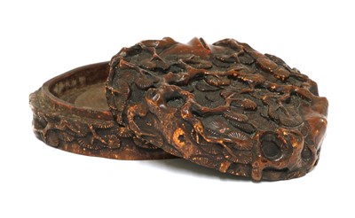 Lot 113 - A Chinese wood box and cover