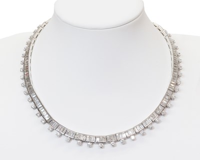 Lot 438 - A Continental diamond set rivière necklace, attributed to Zocchai