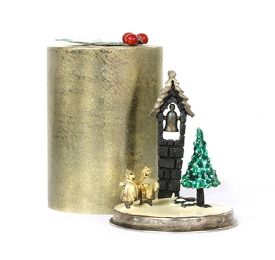 Lot 1341 - A set of ten silver and silver gilt Christmas Carol boxes, by Stuart Devlin, London 1971-1980