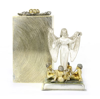 Lot 1341 - A set of ten silver and silver gilt Christmas Carol boxes, by Stuart Devlin, London 1971-1980