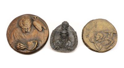 Lot 79 - A silver commemorative medallion