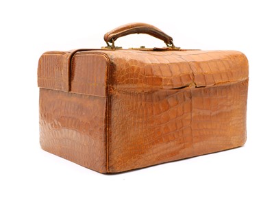 Lot 144 - An Aspreys crocodile skin Gladstone bag