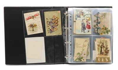 Lot 220 - Thirty postcards, birthday cards and Christmas cards