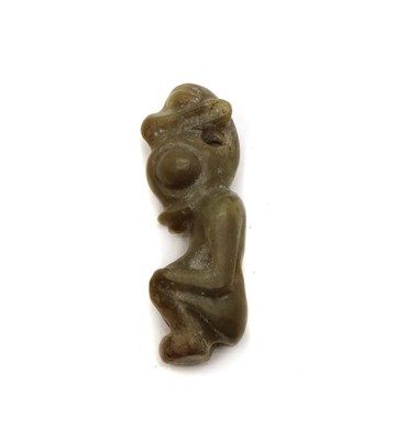 Lot 79A - A Chinese hardstone pendant in Hongshan style