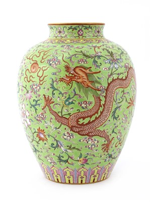 Lot 361 - A Chinese famille rose jar