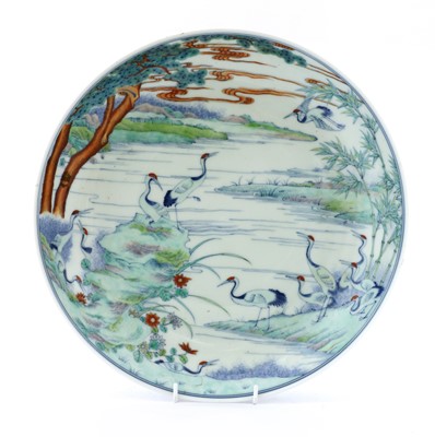 Lot 414 - A Chinese doucai charger