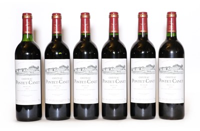 Lot 177 - Chateau Pontet Canet, 5eme Cru Classe, Pauillac, 2000 (6)