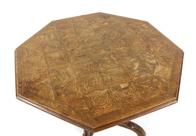 Lot 120 - A Howard & Sons oak octagonal centre table