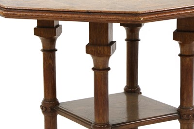 Lot 120 - A Howard & Sons oak octagonal centre table