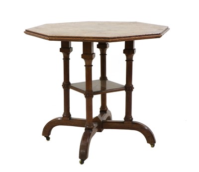 Lot 120 - A Howard & Sons oak octagonal centre table