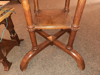 Lot 120 - A Howard & Sons oak octagonal centre table