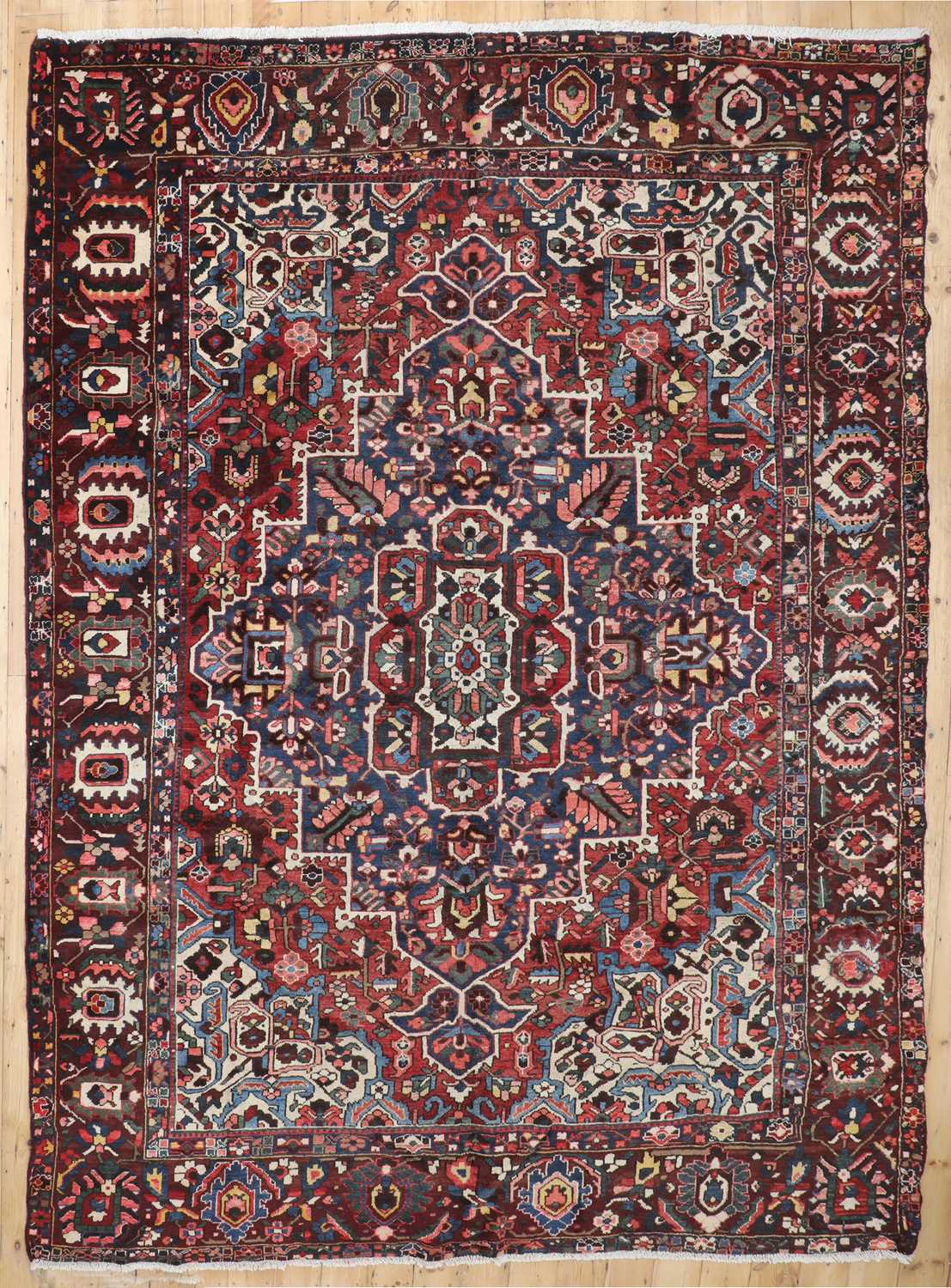 Lot 123 - A Persian Bakhtiari wool carpet
