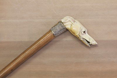 Lot 71 - A Victorian malacca walking stick