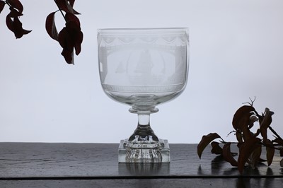 Lot 299 - A large Sunderland glass rummer