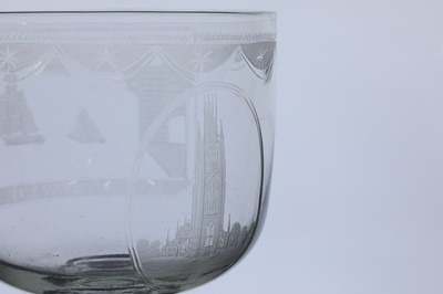 Lot 299 - A large Sunderland glass rummer