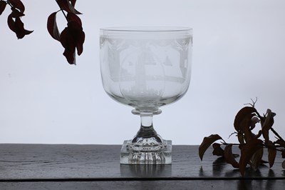 Lot 299 - A large Sunderland glass rummer