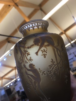 Lot 326 - A Thomas Webb & Sons Gem Cameo glass vase