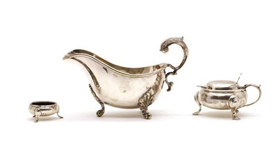Lot 2 - A silver table salt