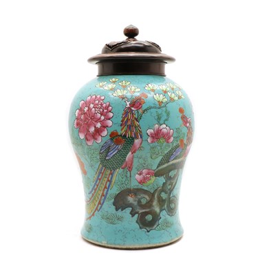 Lot 119 - A Chinese baluster form vase