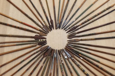 Lot 41 - Forty-six Mughal arrows