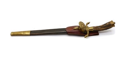 Lot 137 - A German hunting knife in scabbard
