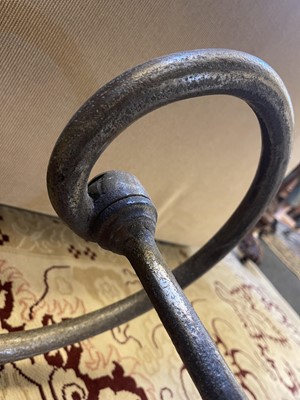 Lot 279 - A steel and brass baker's table