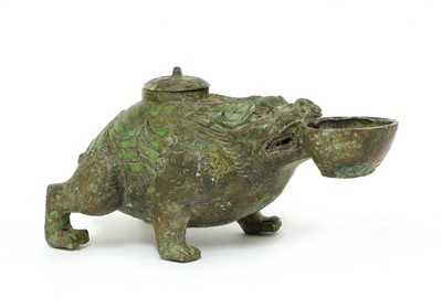 Lot 108 - A Chinese bronze water dropper