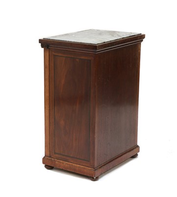 Lot 326 - A French walnut bedside cupboard