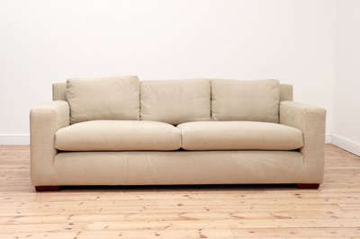 Lot 93 - A large two-seat settee
