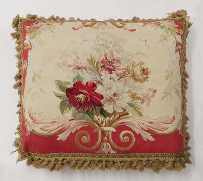 Lot 268 - A group of three Aubusson cushions