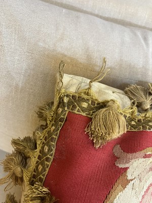 Lot 268 - A group of three Aubusson cushions