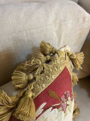 Lot 268 - A group of three Aubusson cushions