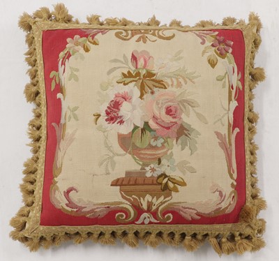 Lot 268 - A group of three Aubusson cushions